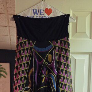 Strapless Maxi Dress - Eye Catching Colors